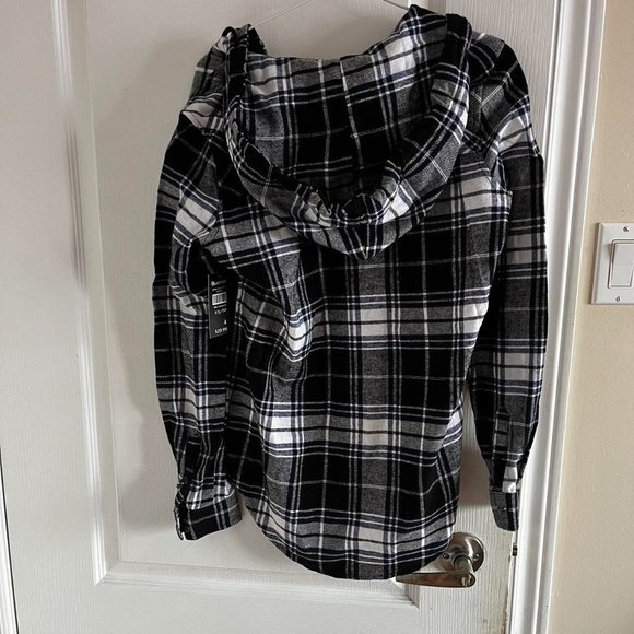 Bluenotes hooded boyfriend flannel size xs - Picture 3 of 3